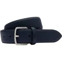 Lacoste Piqué Effect Canvas Belt