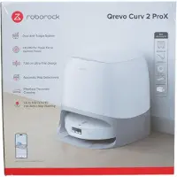 Roborock Robot Vacuum Cleaner Qrevo Curv 2 ProX Weiß