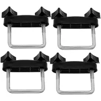 Markenlos 4 Stück Dachgepäckträgerklemmen 6 cm für Autos aus robustem Material, universelle Halterung für Dachgepäckträger, einfache Montage für Reisen und Camping