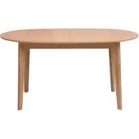Miliboo - Ovaler, ausziehbarer Esstisch aus hellem Eichenholz L150-200 cm ANSEL