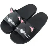 Zimtky Acfoda Kinder Mädchen Jungen Sommer Hausschuhe mit Katze Damen Herren Weiche rutschfest Pantoletten, Gr.23-44