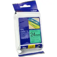 Brother TZe-751 - (24 mm x 24 mm) - Schwarz auf grün - Tape