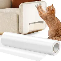 RPSTrading Kratzschutz Katze Tape, Sofa Transparent Kratzschutz Katze Kratzschutz 5m x 20cm Kratzfolie Selbstklebend für Katzenfür Möbel Couch Tür Wand Kratzabwehr