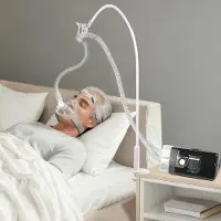 Zimtky CPAP Schlauchheber und Schlauchunterstützung,CPAP Schlauchhalter Aufhänger zur Verhinderung von CPAP Schläuchen Leckage & Verwicklung,Flexibel,um in jeden Raum zu passen,Verstellbar & Robust