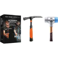 HALDER Aktionsbox Dreamteam Maurerarbeiten SIMPLEX Ø 60 mm TPE-soft / TPE-mid + PICARD Maurerhammer