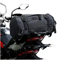 Markenlos Hecktasche Vintage 25L für Triumph Bonneville Bobber/Black grau
