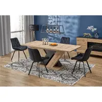 Designimpex Design Esstisch Tisch HAB-111 ausziehbar 160 bis 200 cm