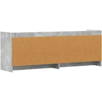 vidaXL TV-Schränk 135 x 33 x 47 cm Betongrau Holzwerkstoff