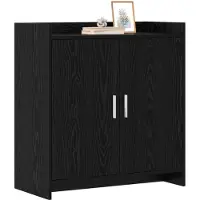 vidaXL Sideboard Schwarze Eiche 72 x 36 x 80 cm Holzwerkstoff