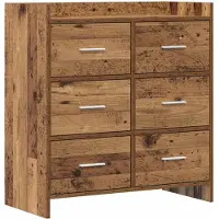 vidaXL Sideboard Altholz 75 x 33 x 80 cm Holzwerkstoff