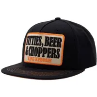 King Kerosin Flatbrim Cap Titties, Beer & Choppers in schwarz | Gr.: onesize