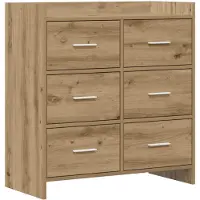 vidaXL Sideboard Artisan-Eiche 75 x 33 x 80 cm Holzwerkstoff