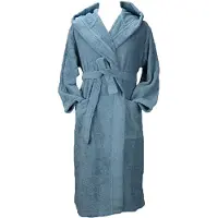 Artg - "Robezz" Morgenmantel für Herren/Damen Unisex, Baumwolle aus biologischem Anbau (Blau)