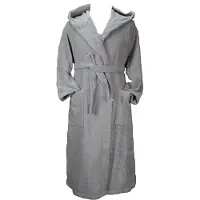 Artg - "Robezz" Morgenmantel für Herren/Damen Unisex, Baumwolle aus biologischem Anbau (Grau)