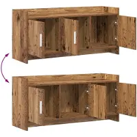 vidaXL TV-Schränk 102 x 33 x 47 cm Altholz Holzwerkstoff