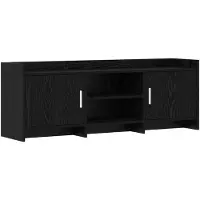 vidaXL TV-Schränk 130 x 33 x 47 cm Schwarze Eiche Holzwerkstoff