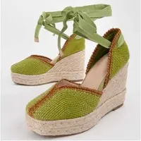 Montevita Espadrille Mit Keilabsatz Balenci12 Grün