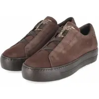 Paul green Veloursleder Sneaker Slip-On Gummizug 35mm Absatz Größe 43 Modell 5529-062