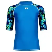 Arena Rash Vest S/S Allover in Blau | Gr.: 152