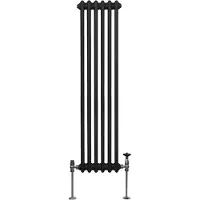 Monster Traditioneller 2-Spalten-Heizkörper - 1500 x 292 mm - Schwarz