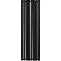 MonsterShop Oval Röhrenheizkörper - 1600mm x 480mm - Schwarz