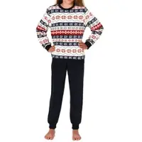 Normann Copenhagen Kinde langarm Schlafanzug Pyjama Bündchen Norweger Coralfleece - 76976 in rosa | Gr.: 152
