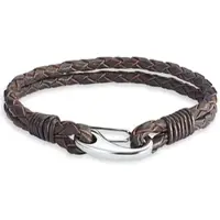 Rafaela Donata Leder-Armband Echtleder in braun | Gr.: 19 cm