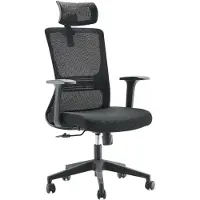 CasaDolce Casa Dolce Bürostuhl TONI, schwarz, 69x67x110–120 cm, drehbar & höhenverstellbar, verstellbare Kopfstütze, 100 kg belastbar