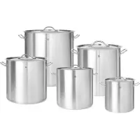 Hendi Fleischtopf - mit Deckel Edelstahl 24l 360x240mm Budget