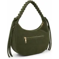 Collezione alessandro Schultertasche Siena aus italienischem Wildleder von