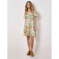 Apricot Minikleid "Minikleid" Knopfleiste