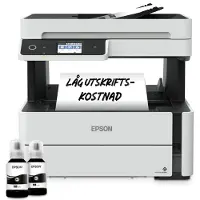 Epson EcoTank ET-M3180, Tintenstrahl, Monodruck, 1200 x 2400 DPI, A4, Direktdruck, Schwarz, Weiß
