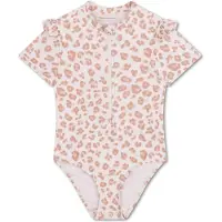 Swim Essentials Uv Zwempak Beige Leopard Rashguard