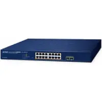 Planet Poe+ Web Smart Switch GS-2210-16P2S - Switch - Kupferdraht