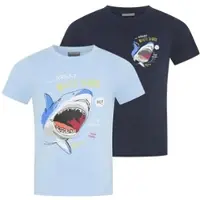 Kidsworld T-Shirt in hellblau + marine | Gr.: 104/110