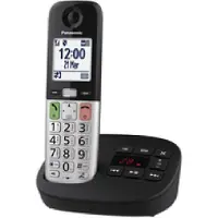 Panasonic KX-TGU430, DECT-Telefon, Kabelloses Mobilteil, Freisprecheinrichtung, 1000 Eintragungen, Anrufer-Identifikation, Schwarz, Grau