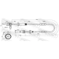 FEBEST Sensor, Raddrehzahl 19606-002