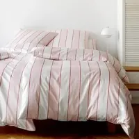 Elegante Mako-Satin Bettwäsche Levens himbeerrosa 140x220 cm + 70x90 cm - pink