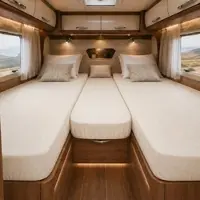 EXKLUSIV HEIMTEXTIL Frottee Spannbettlaken Wohnmobil Heckbett 3er Set Naturweiß, 100% Baumwolle, OEKO-TEX, 2x 70–85x190–210 cm + 1x 35–50x130–145 cm