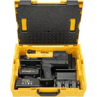 Rems Elektrohydraulische Radialpresszange AKKU-press E 22V ACC - 32 kN - Mit 1 Akku, 1 Schnellladegerät - In L-Boxx - - 576017 R220