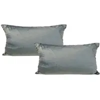 Jack 2er Set Teddy Flausch Kissenhülle Kissenbezug in Grau | Gr.: 50x30-cm