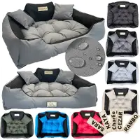 AIO Factory Hundebett KINGDOG 100x75 cm personalisierbar wasserdicht dunkelgrau