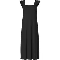 Pieces Pcflora Volant Träger Maxikleid | Schwarz | S