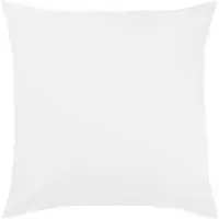 TRAUMSCHLAF Uni Mako-Satin Kissenbezüge 50x50 cm | weiss - weiß