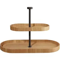 Asa selection Etagere Wood 2-Tiered Oval Nude Nude 25 cm