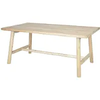 Vente-unique Gartentisch - Teakholz - L180 cm - Holzfarben hell - TULUM von MYLIA