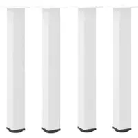 Helloshop26 - Set mit 4 verstellbaren Konsolentischbeinen 72–74 cm modernes Design Wohnzimmer/Büro weißer Stahl