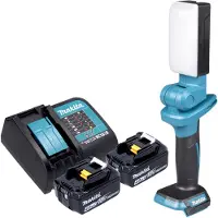 Makita DML 816 SMX Akku Arbeitsleuchte 18 V 500 lm LED + 2x Akku 4,0 Ah + Ladegerät