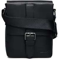 Saddler Leder Umhängetasche George Messenger Bag Black schwarz