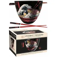 Vincent Trinidad (GREAT RAMEN WAVE) RAMEN BOWL AND CHOPSTICKS SET / / Bei Hugendubel